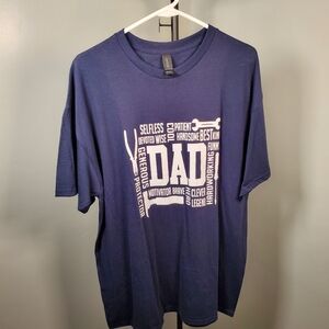 Gildan Navy Dad Graphic T-Shirt